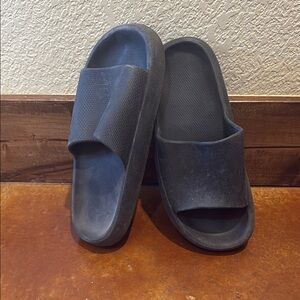 Black Slide Sandals